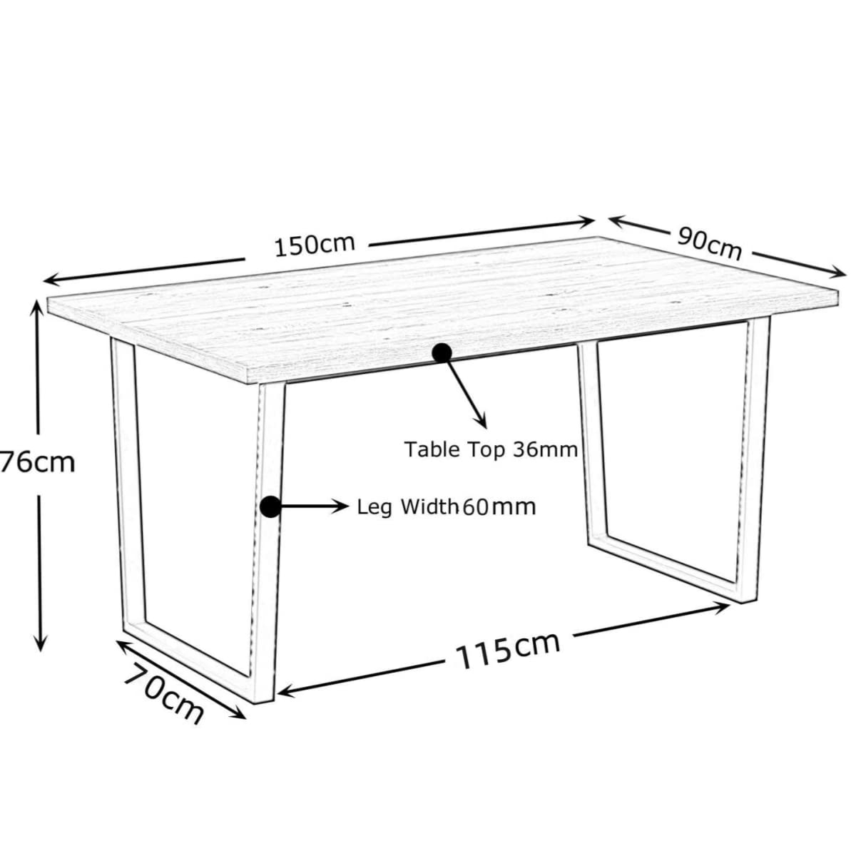 Bespoke Concrete Effect Dining Table