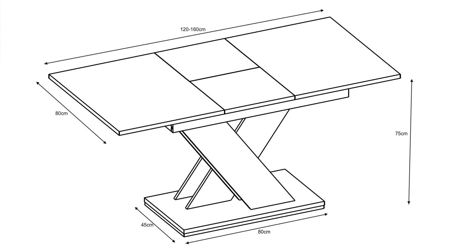 Furneo Modern Marble Dining Table