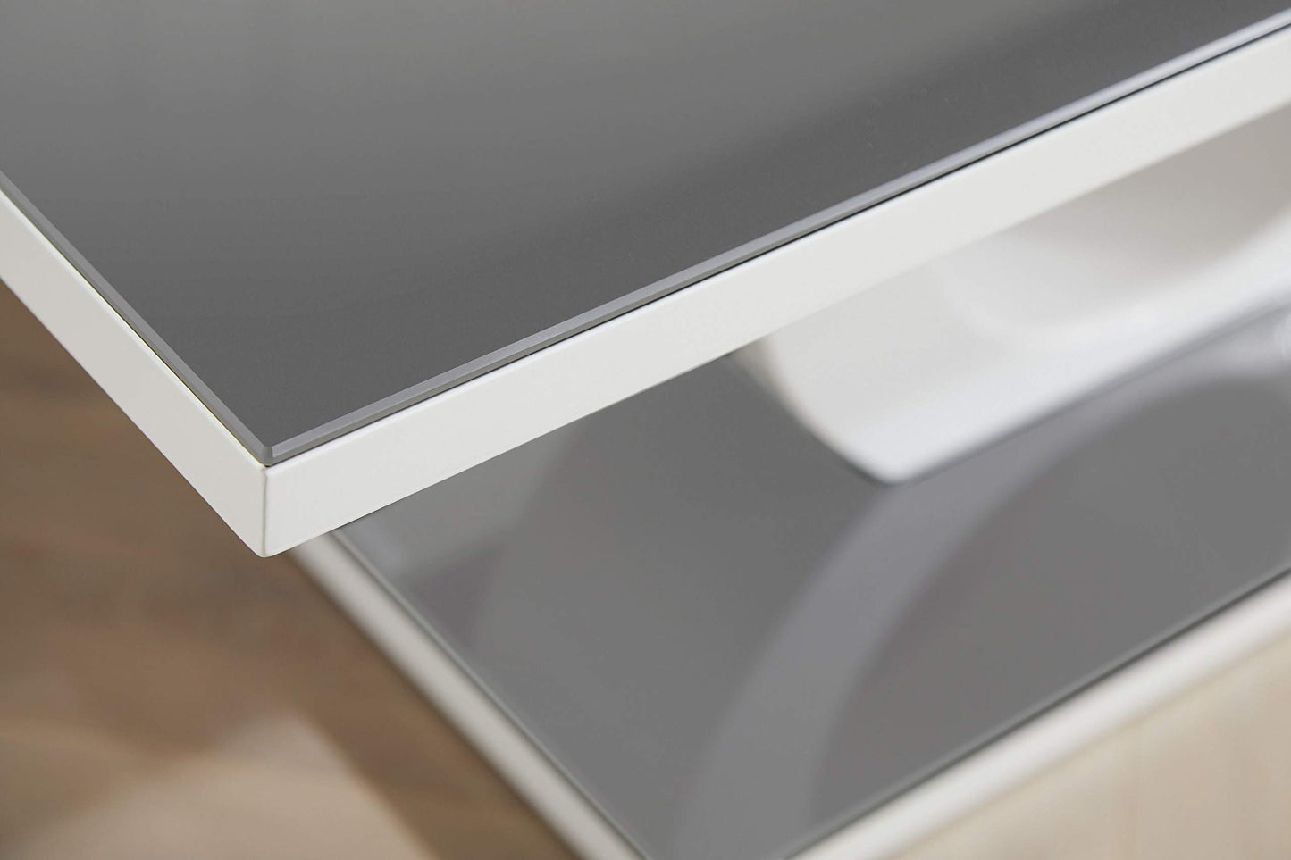Giovani Black & White Glass Coffee Table