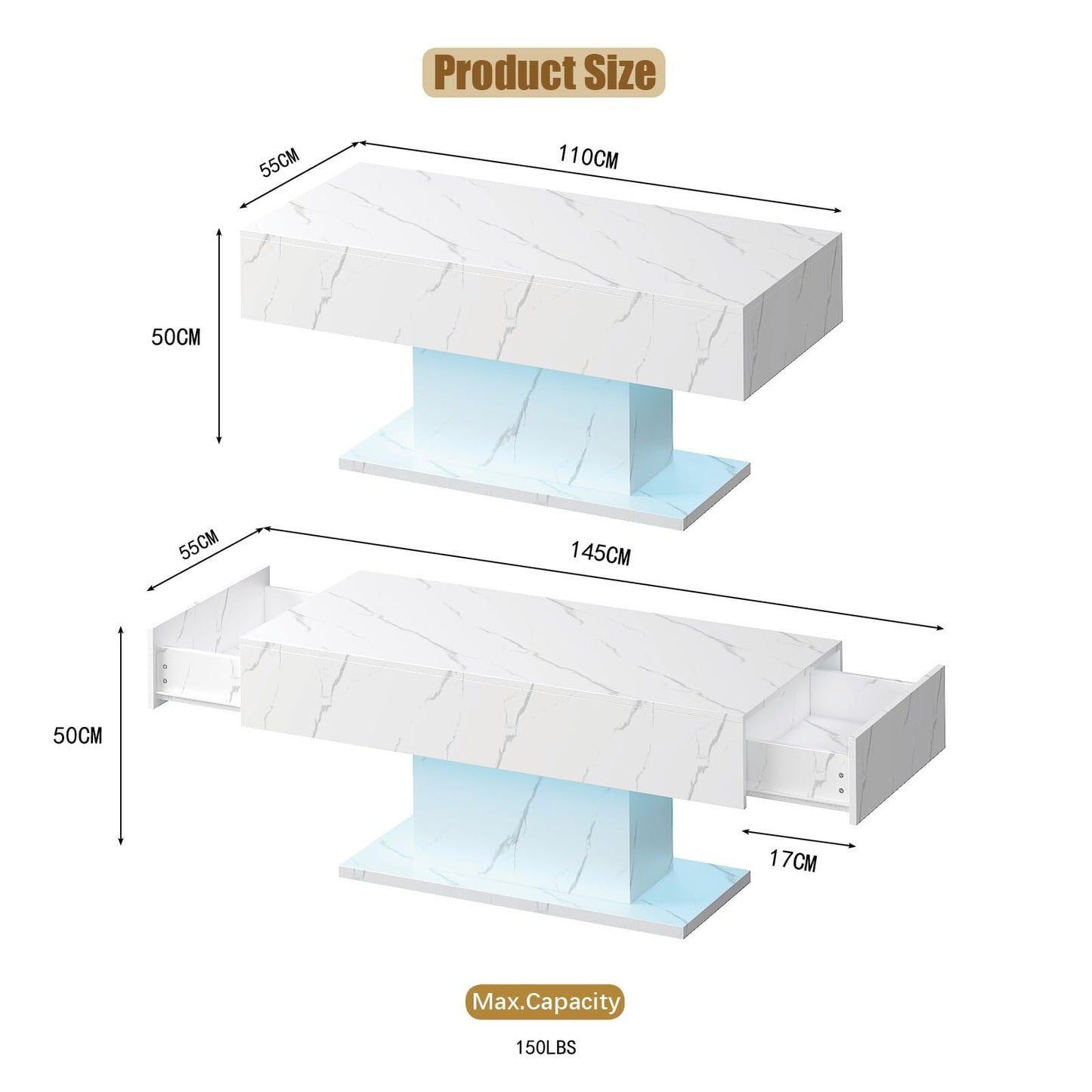 High Glossy Marble Table