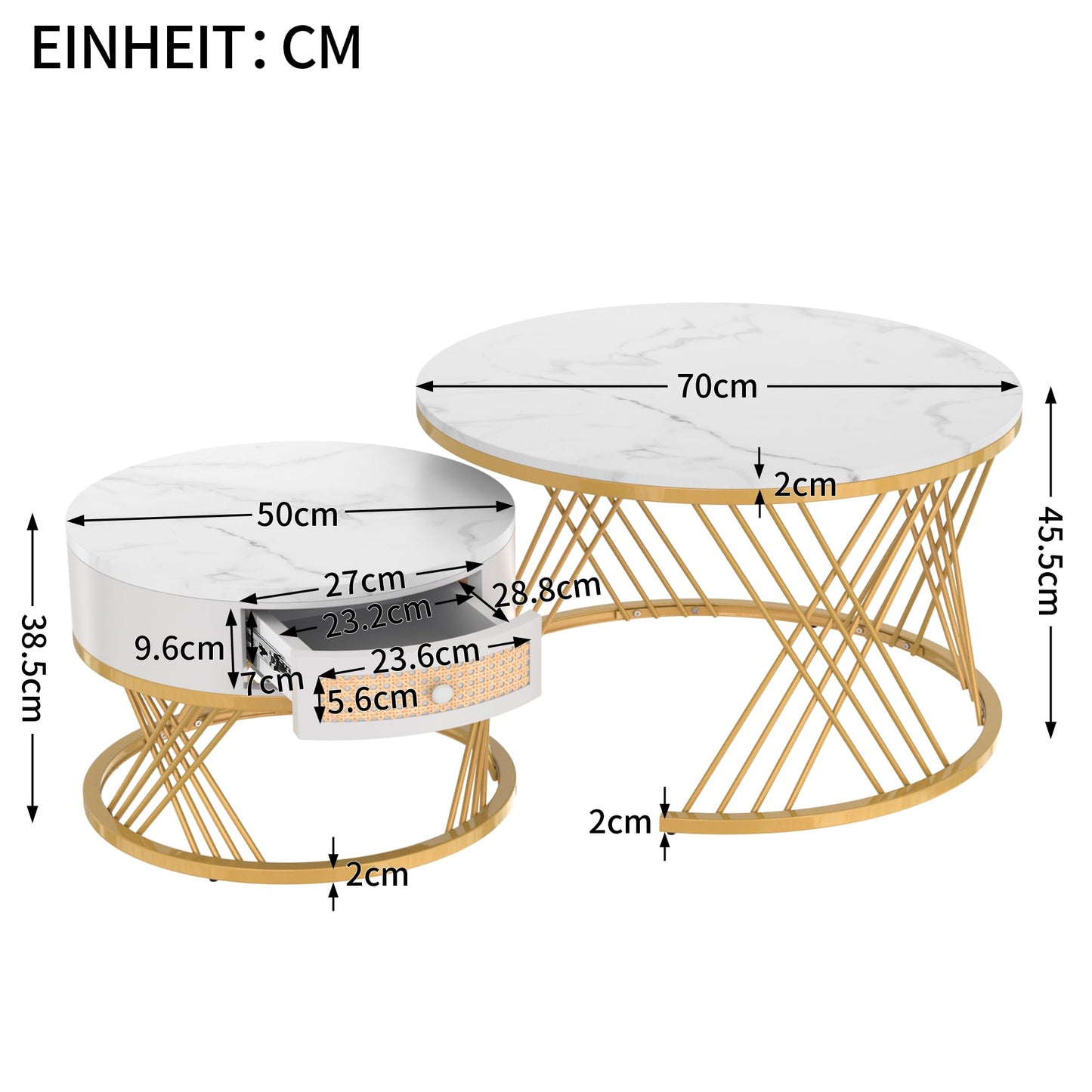 Aurum Nesting Table