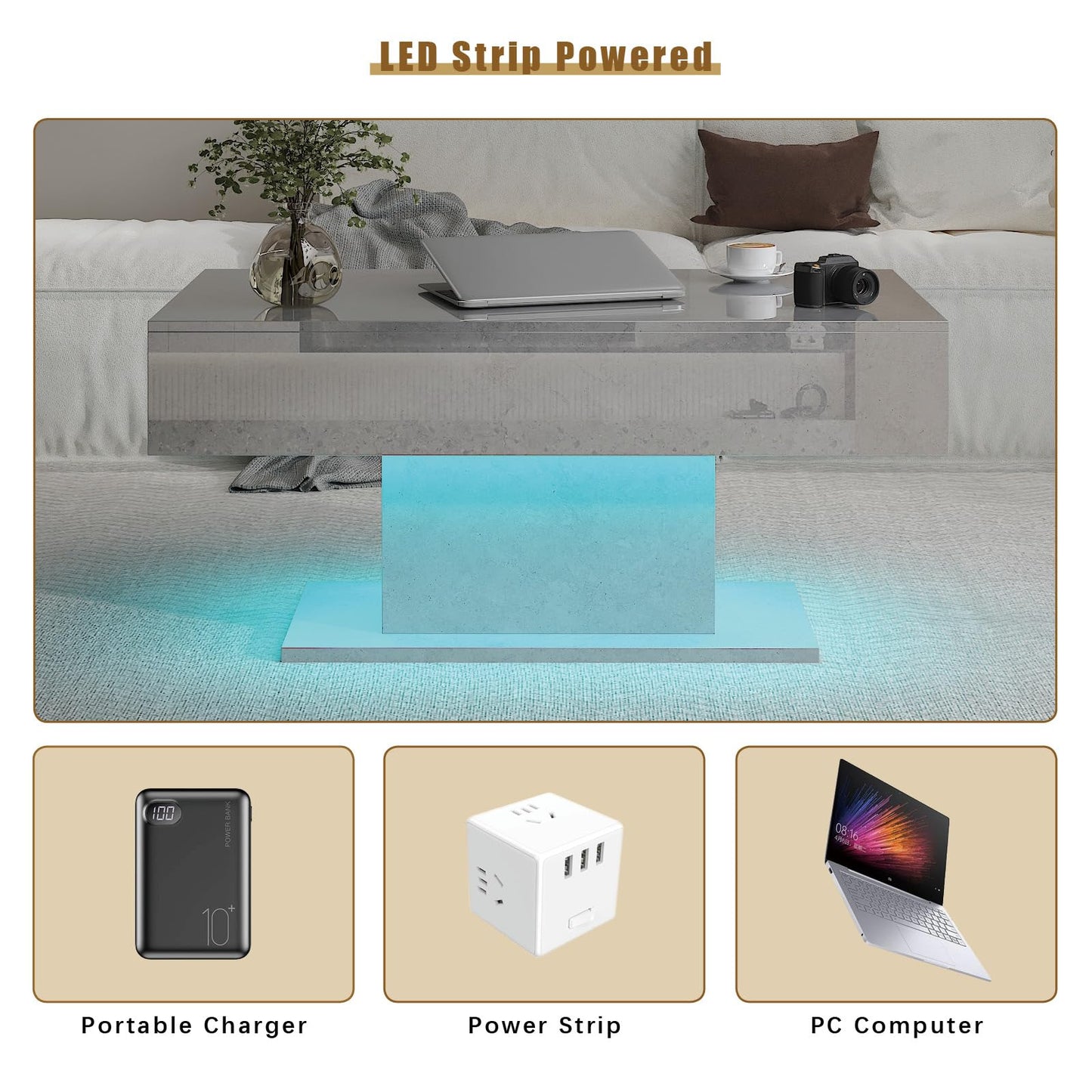 High Glossy Marble Table