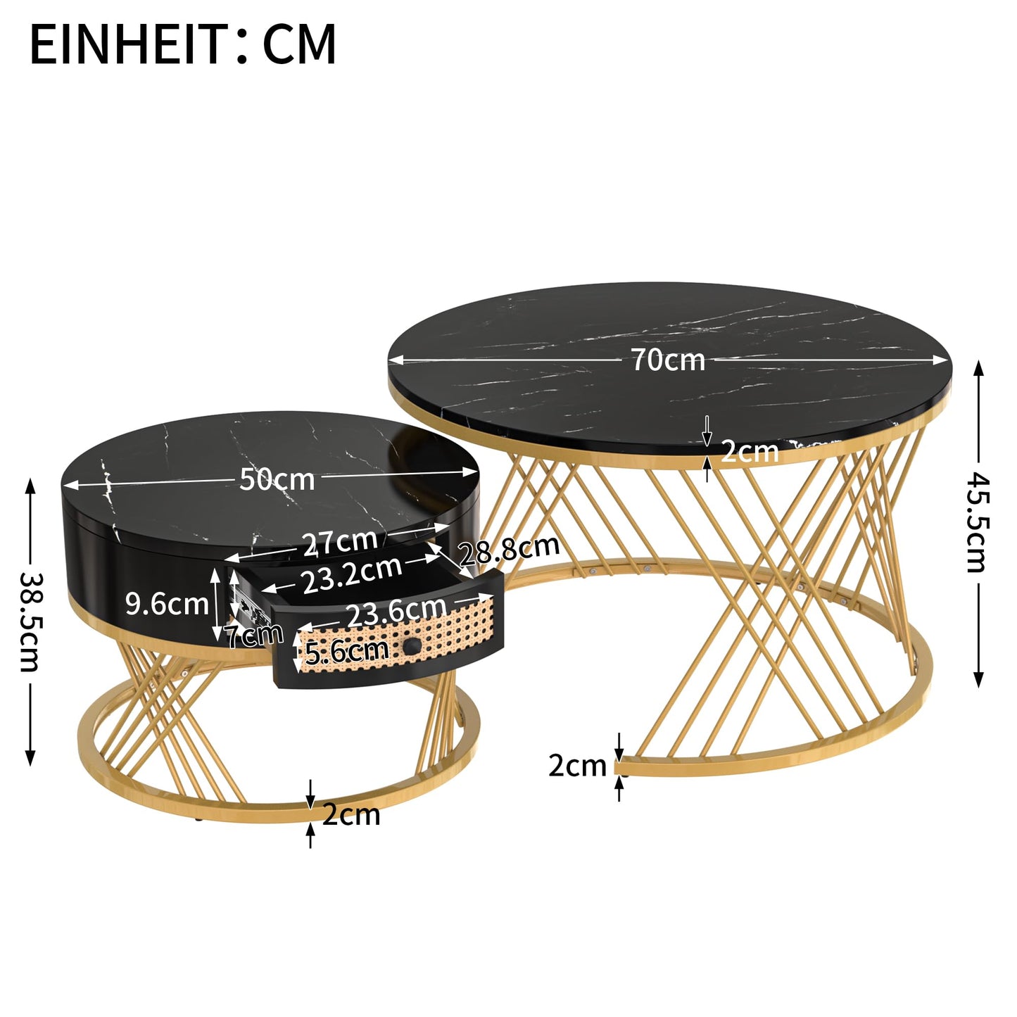 Aurum Nesting Table