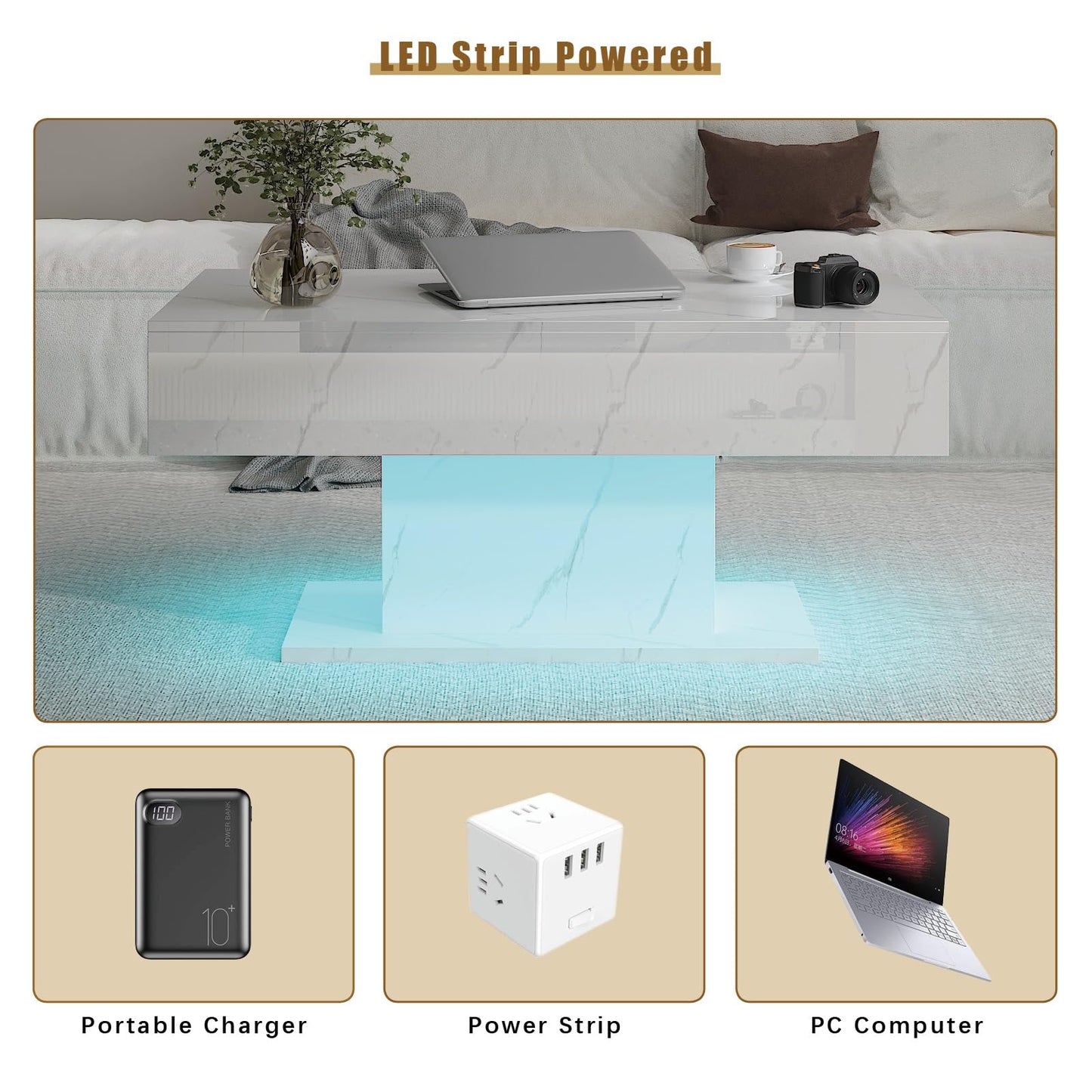 High Glossy Marble Table