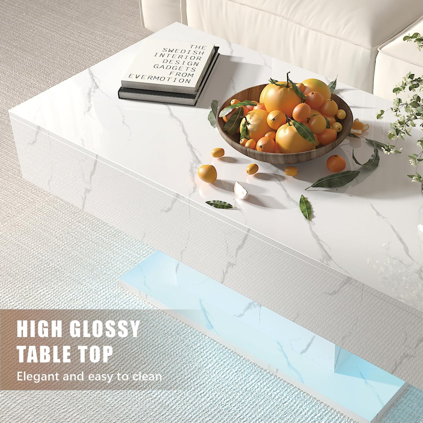 High Glossy Marble Table