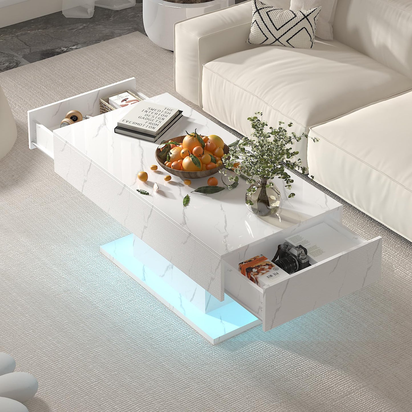 High Glossy Marble Table