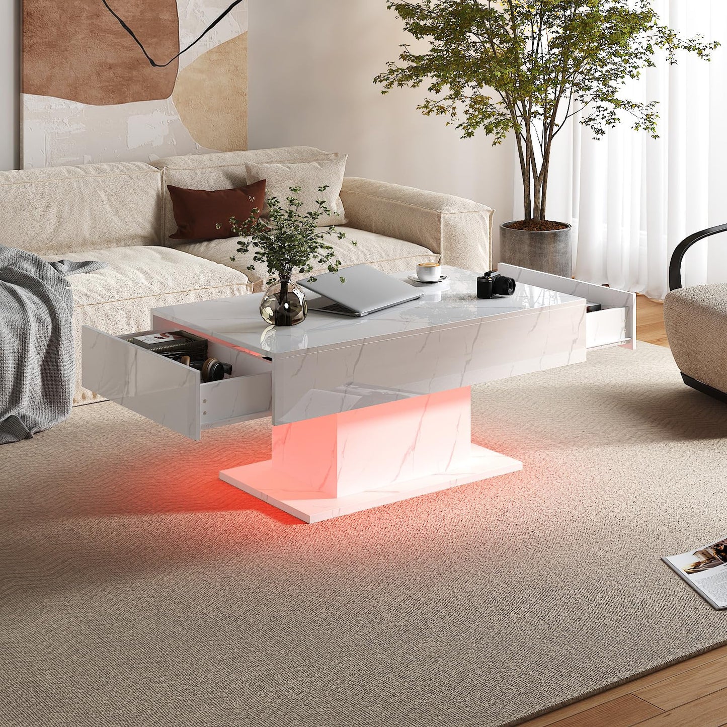 High Glossy Marble Table