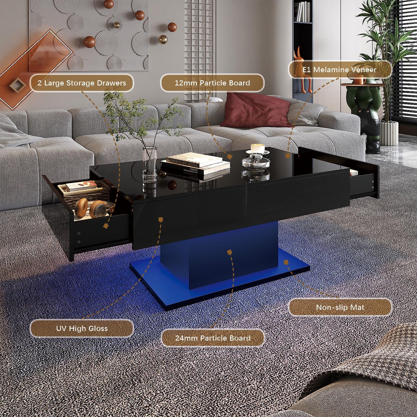 High Glossy Marble Table