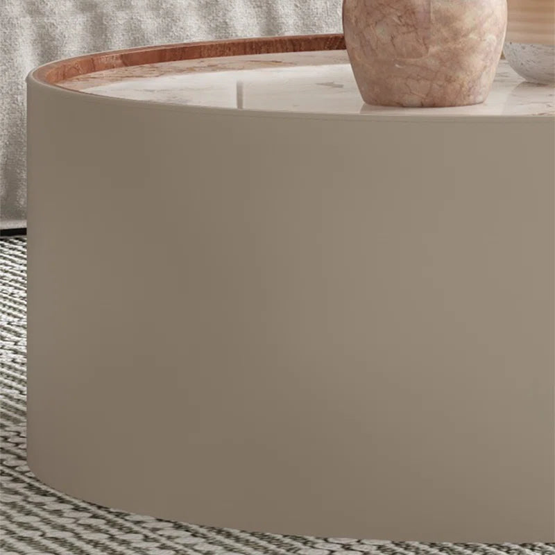 Nova Duo Nesting Coffee Table Beige & Sunset Orange